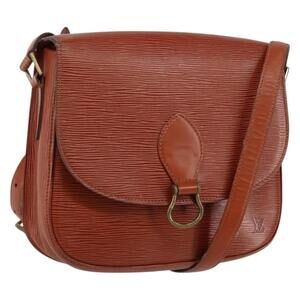 LOUIS VUITTON Epi Saint Cloud GM Shoulder Bag Brown M52193 LV Auth ep12120